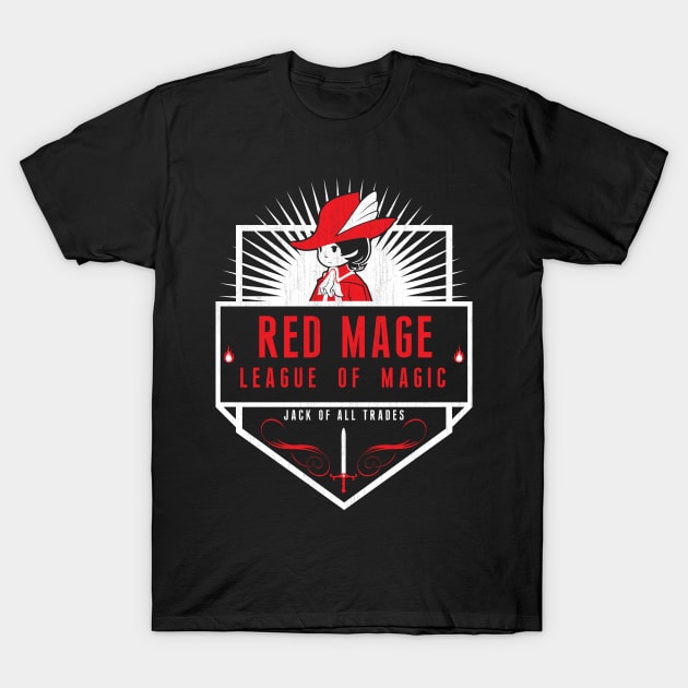 League of Magic: Red T-Shirt by machmigo